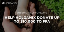 Support Future Growers: Help Holganix Donate Up To $10,000 To FFA