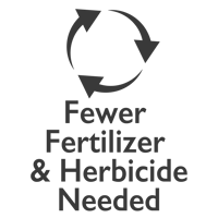 fewer fertilizer needed
